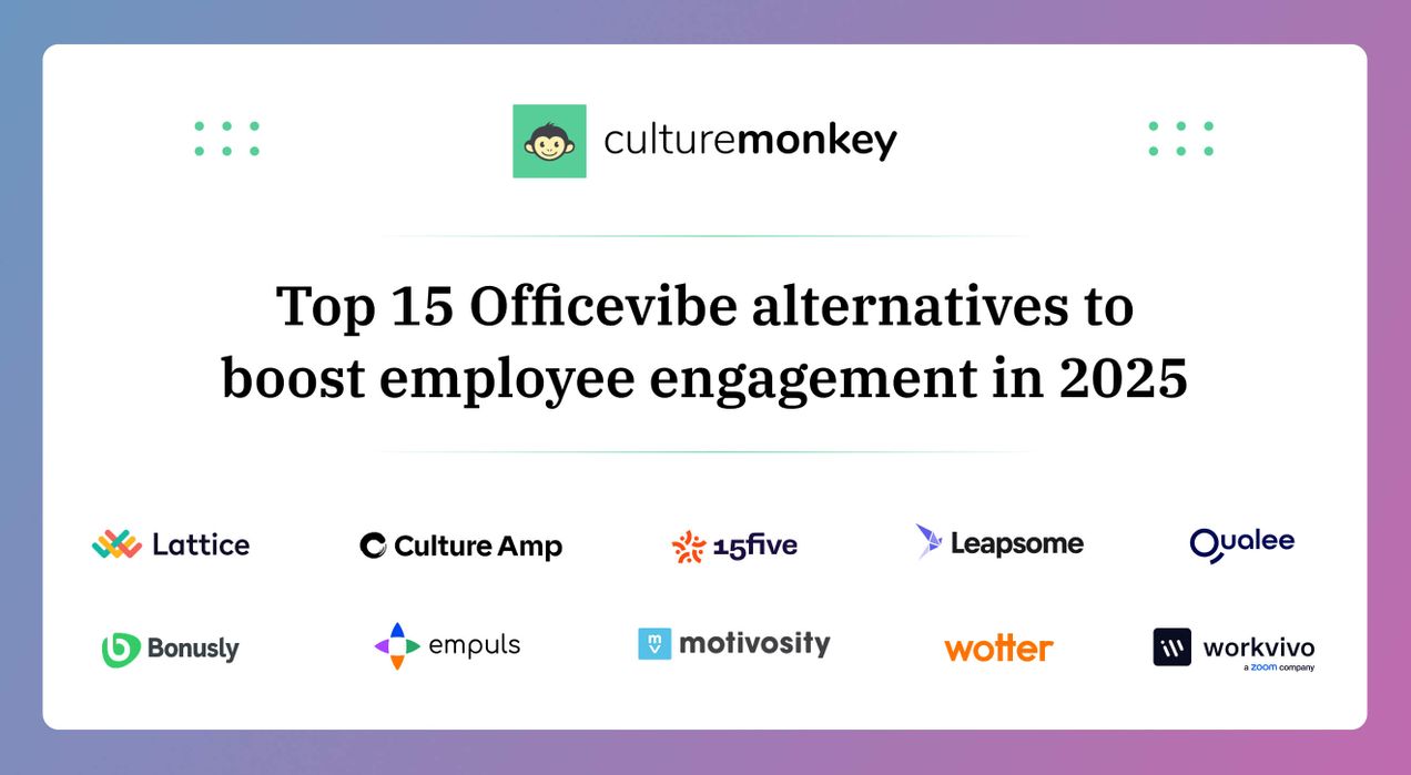 Top 15 Officevibe alternatives to boost employee engagement in 2026