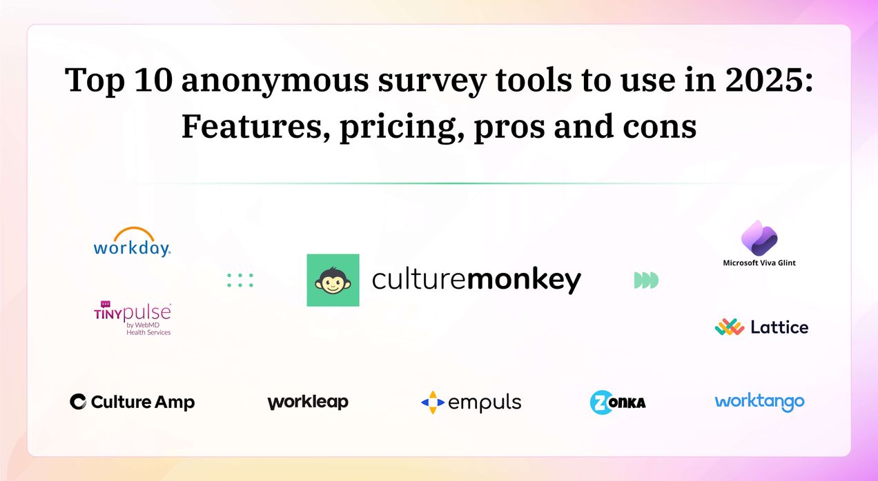 10 Best Anonymous Employee Feedback Tools (2026)