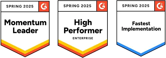 G2 High Performer badge, Spring 2025
