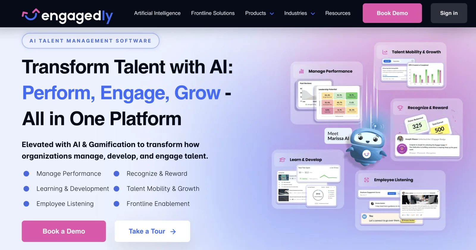 Engagedly product screenshot