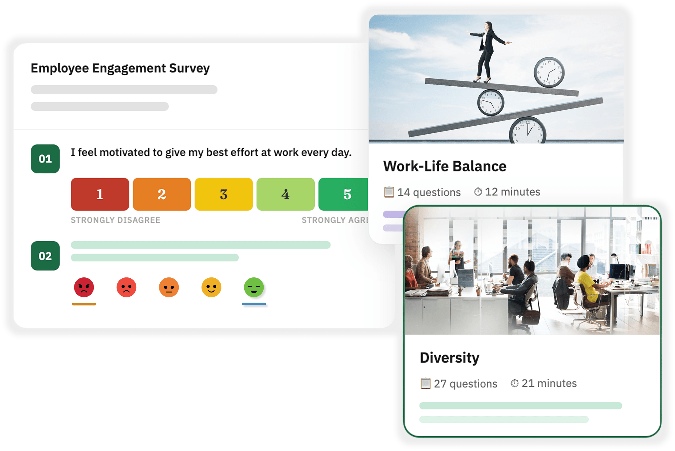 CultureMonkey survey templates and people science questions