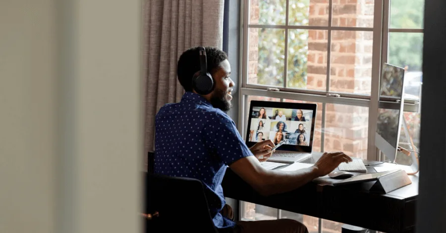 Employees working remotely