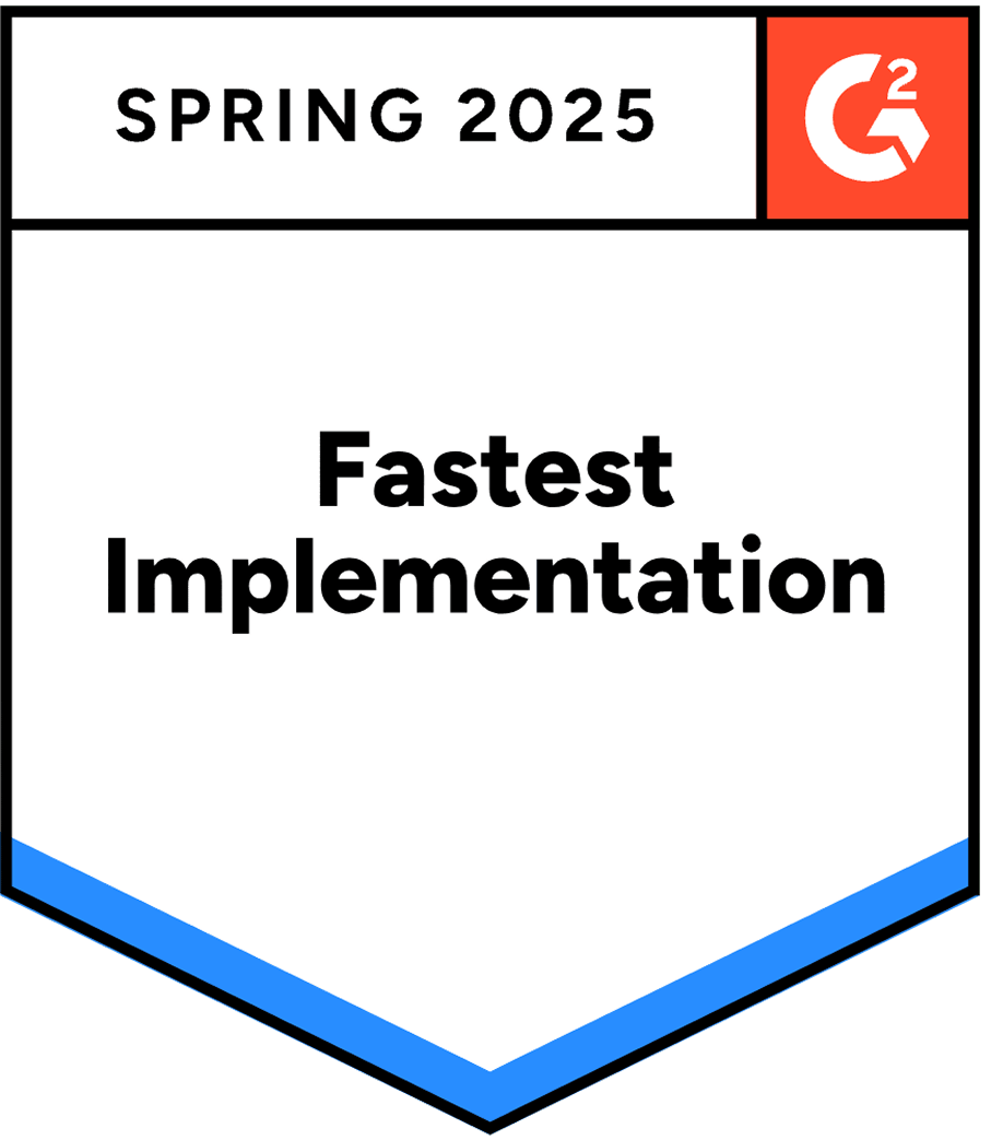 G2 Fastest Implementation badge
