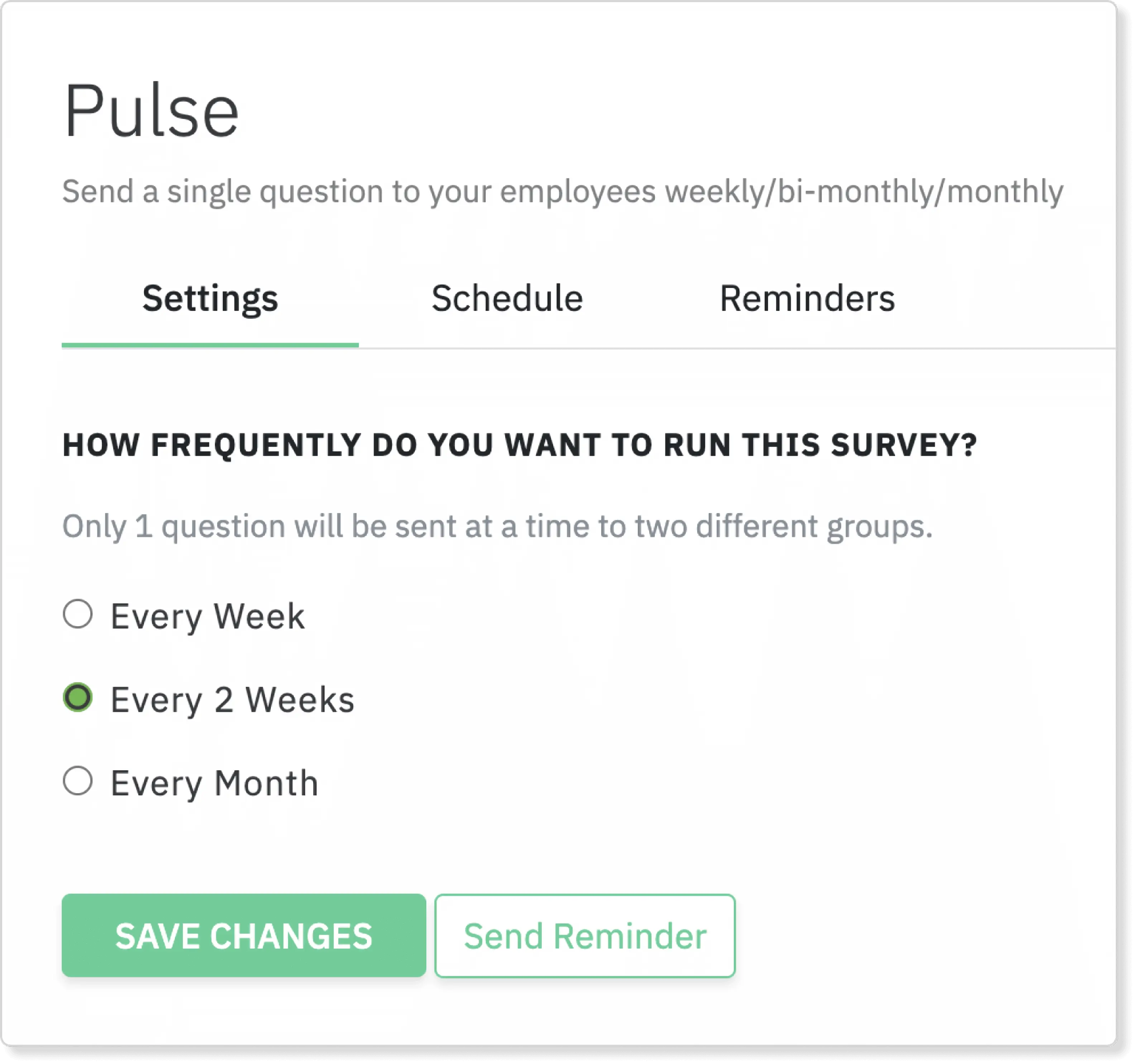 Intuitive pulse surveys