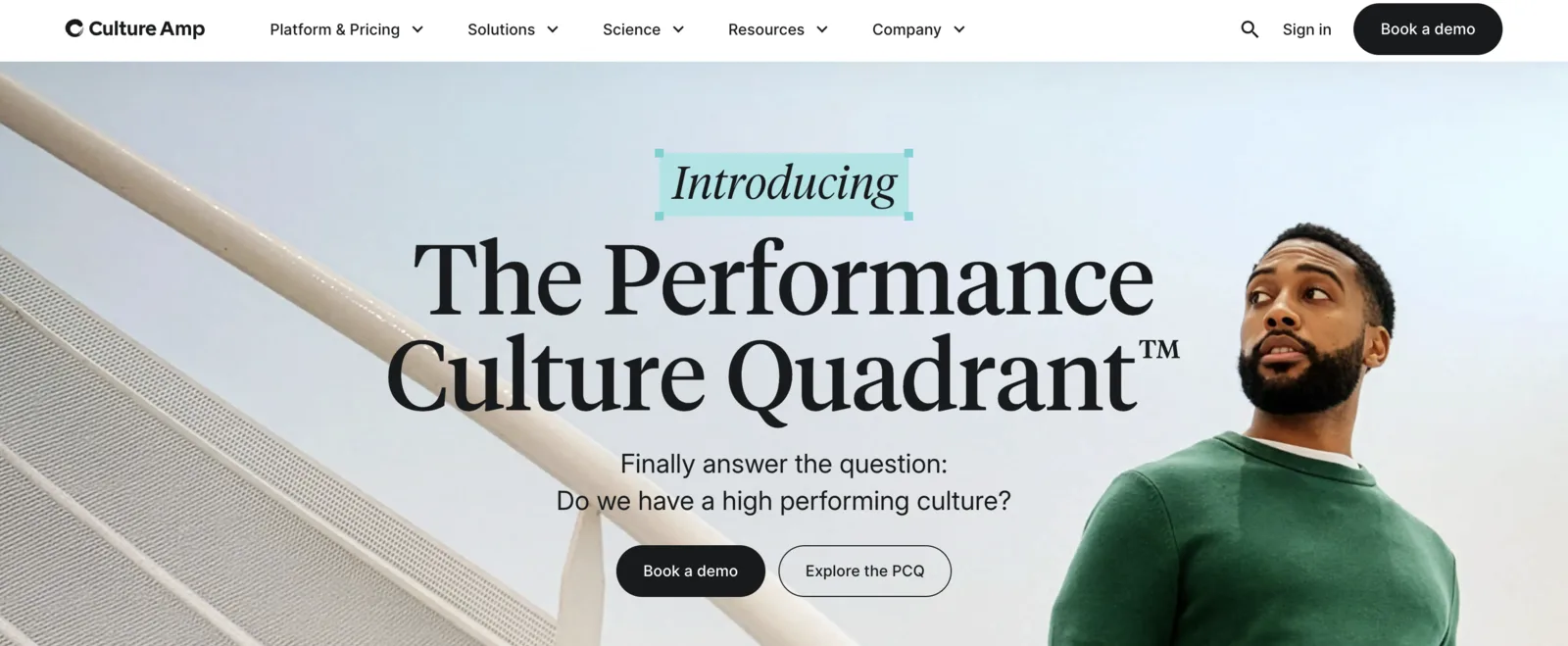 Culture Amp employee engagement and performance platform interface