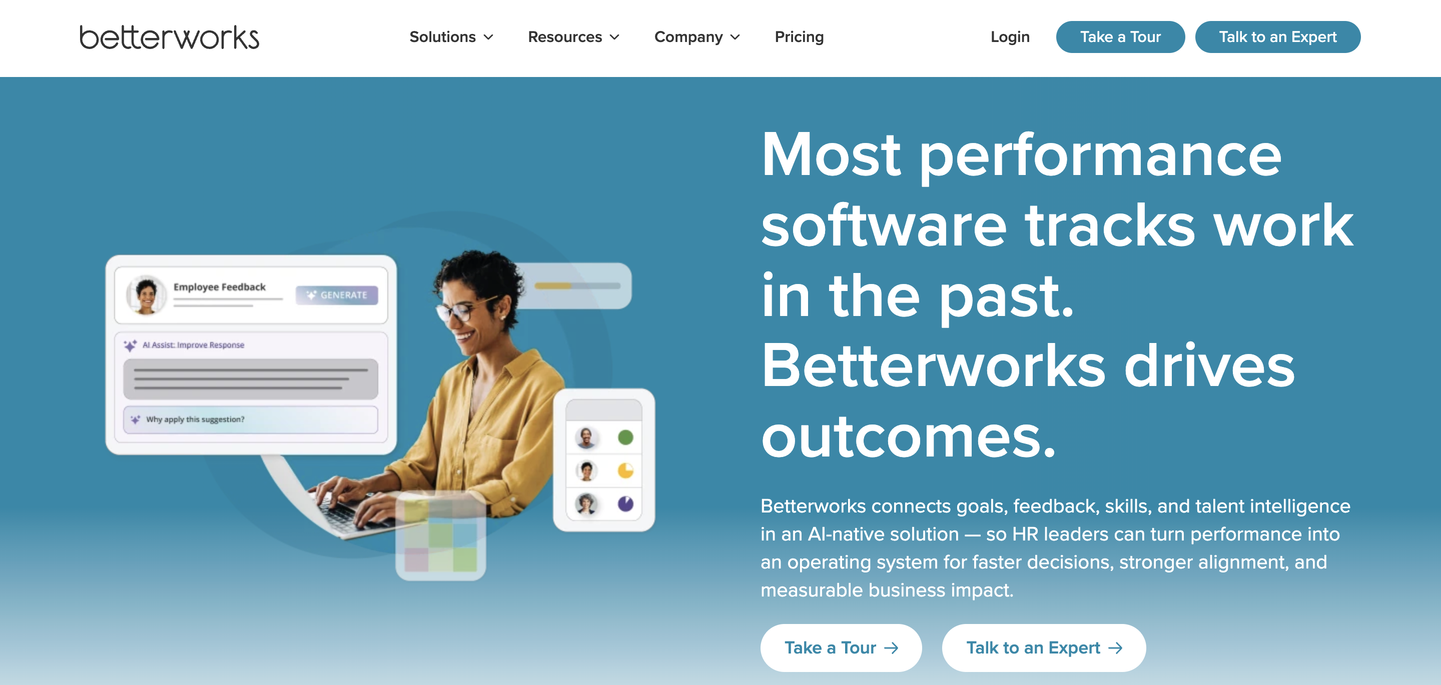 Betterworks product screenshot